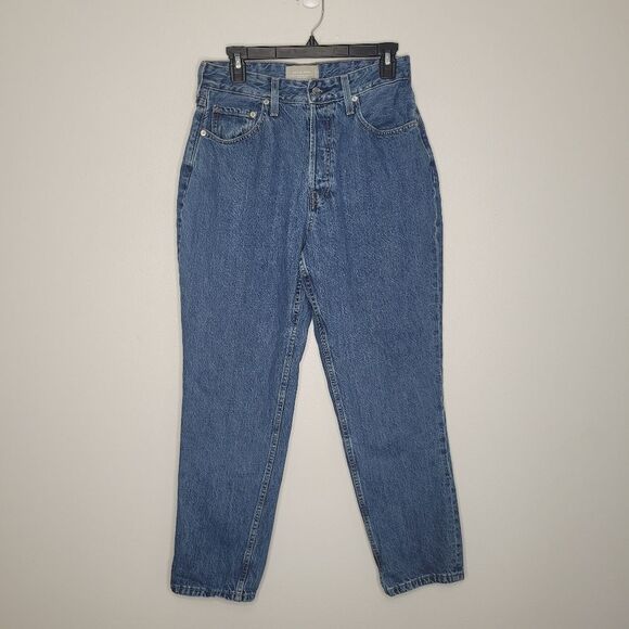 Everlane The Curvy 90s Cheeky Straight Jeans Medium Wash High Rise Size 30 - Picture 4 of 11